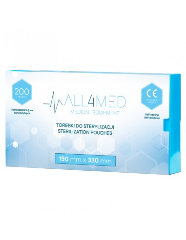 All4med Autoclavable bags 190mm x 330mm 200pcs