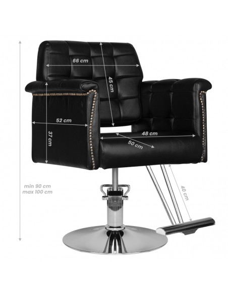 Hair system hairdressing chair hs48 black
