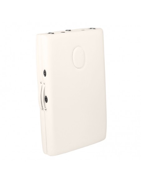 Folding massage table, aluminum comfort, 2-section cream