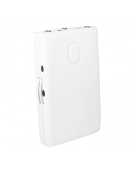 2-section aluminum folding massage table, comfort, white