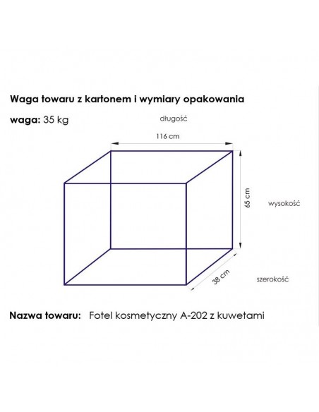 Cosmetic chair a 202 with white cuvettes