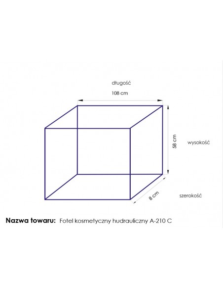 Cosmetic chair hyd. a 210c pedi white