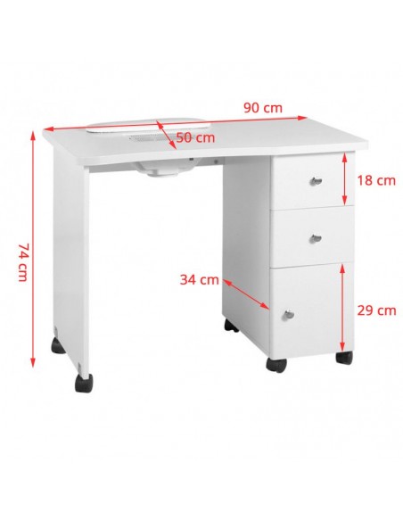 Wood desk with 011b absorber