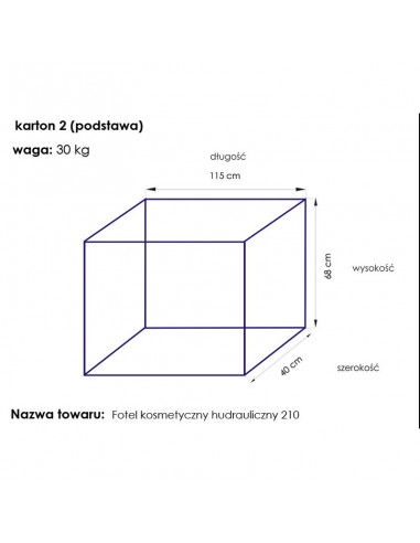 Cosmetic chair hyd. a 210 is white