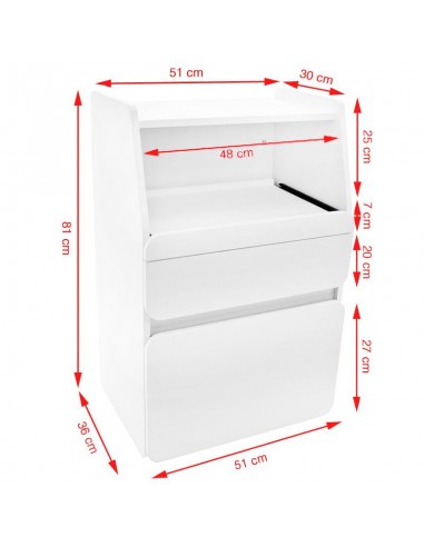 Cabinet azzurro midi 970 white +
