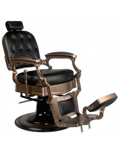 Old Ernesto Black Barber Chair Gabbiano