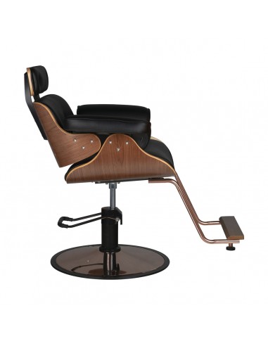 Gabbiano hairdressing chair florence black walnut