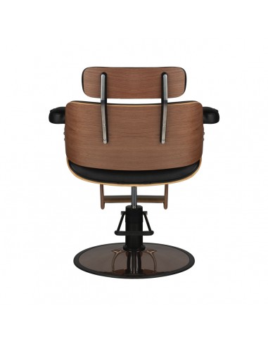 Gabbiano hairdressing chair florence black walnut