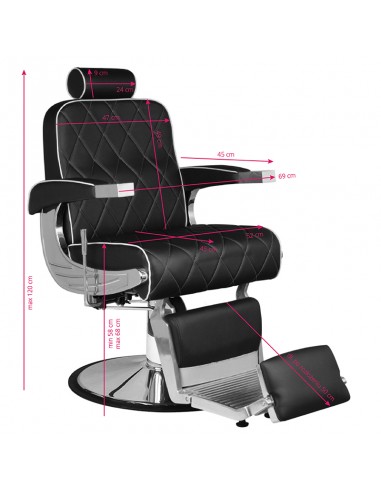 Hair system royal x black barber chair