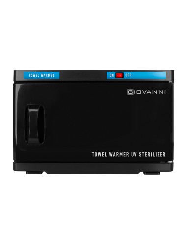 Towel warmer with uv-c 16l black sterilizer