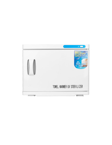 Towel warmer with uv-c 23l sterilizer white