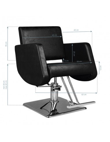 Hair system black hairdressing chair sm376