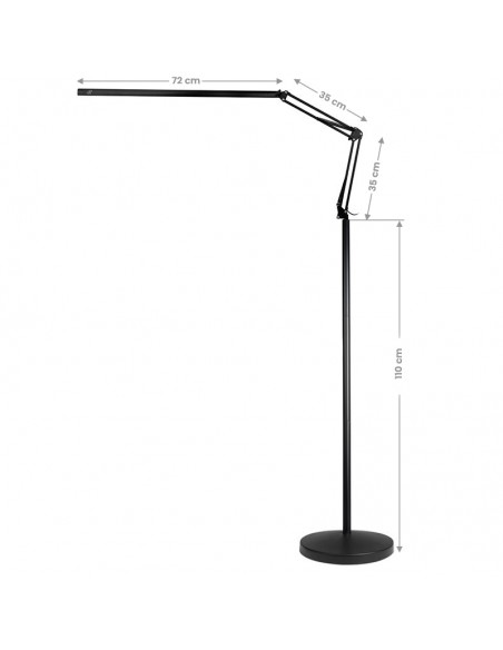 Treatment lamp led all4light lashes line 2 black with a tripod