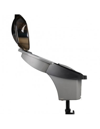 Silver standing hairdressing sauna with active ozone