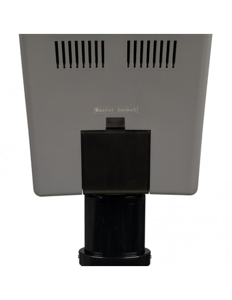 Silver standing hairdressing sauna with active ozone