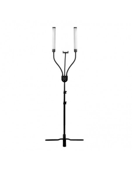 LED lamp for eyelashes and makeup polluks iv type msp-mj-02 black with a remote control