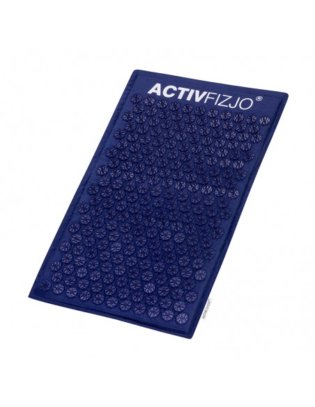 Activfizjo premium natural navy blue acupressure mat with a pillow