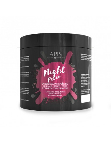 Apis night fever cleansing scrub for the body, hands and feet, 700 g