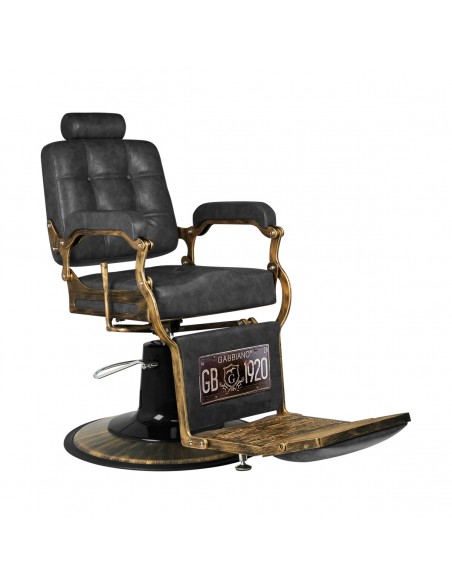 Gabbiano Barber Chair Boss HD Old Leather black