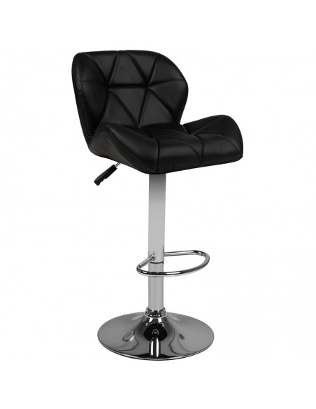 Bar stool m01 quilted adjustable black