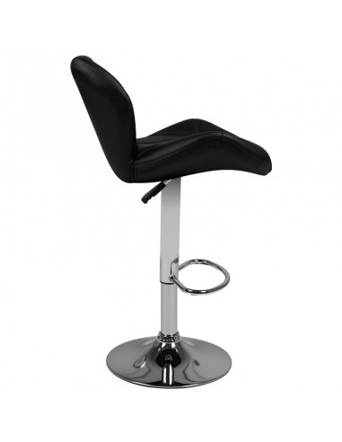 Bar stool m01 quilted adjustable black