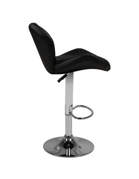 Bar stool m01 quilted adjustable black