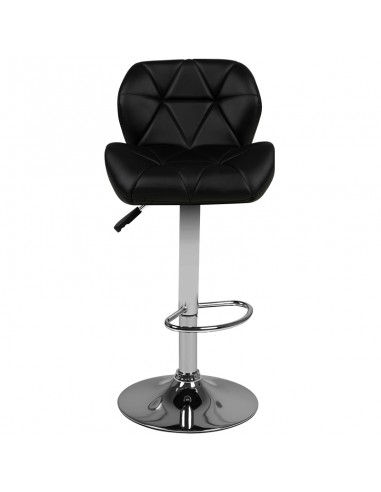 Bar stool m01 quilted adjustable black