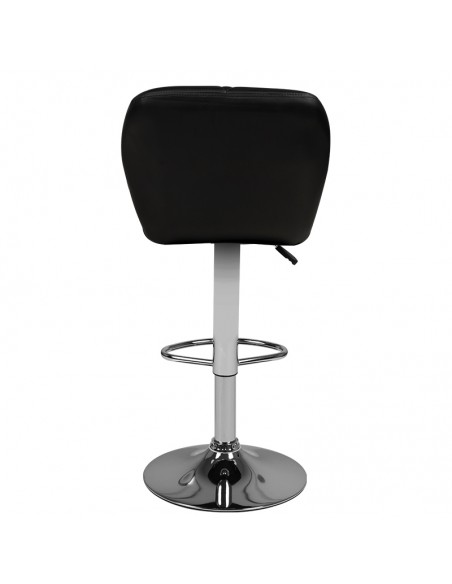 Bar stool m06 quilted adjustable black