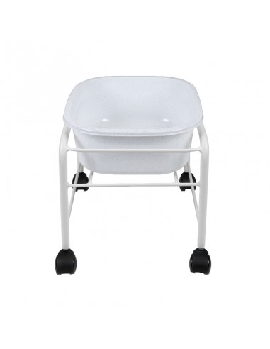 Simple pedicure tray with white wheels