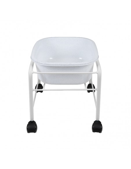 Simple pedicure tray with white wheels