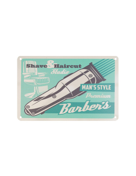Decorative plaque barber b004