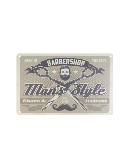 Decorative plaque barber b005