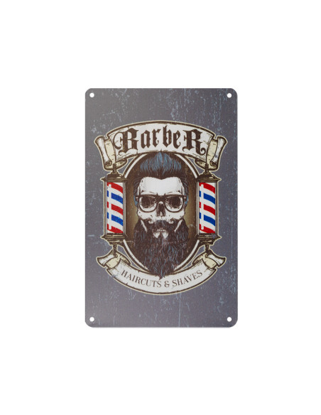 Decorative plaque barber b014