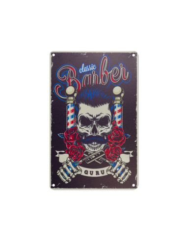 Decorative plaque barber b016