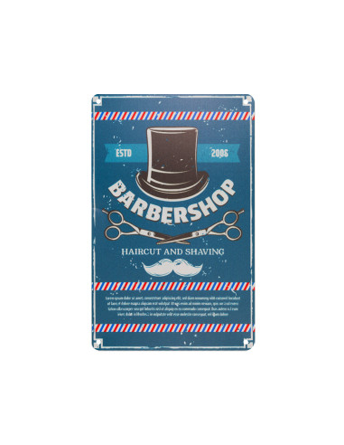 Decorative plaque barber b031