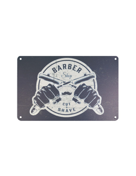 Decorative plaque barber b034