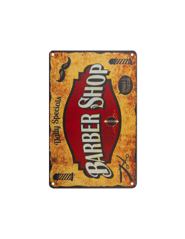 Decorative plaque barber b045