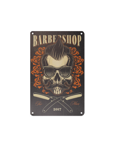 Decorative plaque barber b050