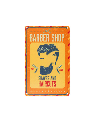 Decorative plaque barber b056