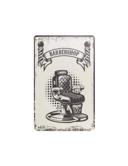 Decorative plaque barber b058