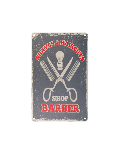 Decorative plaque barber b064
