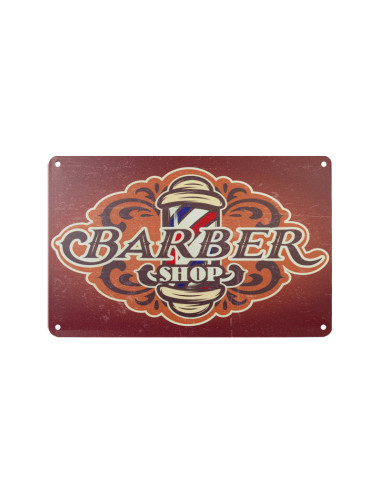 Decorative plaque barber b084