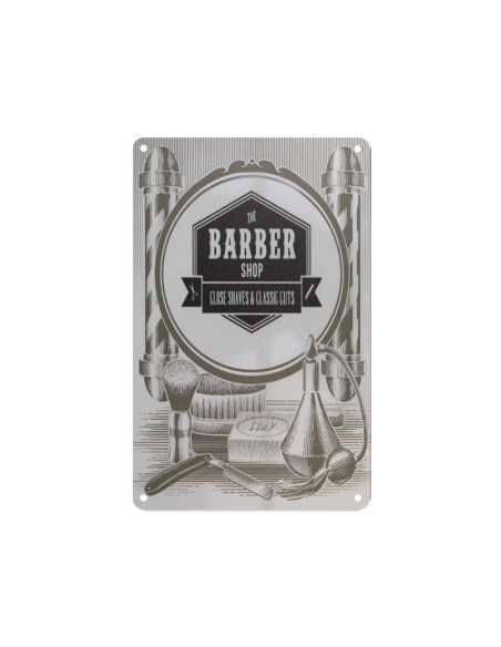 Decorative plaque barber c010