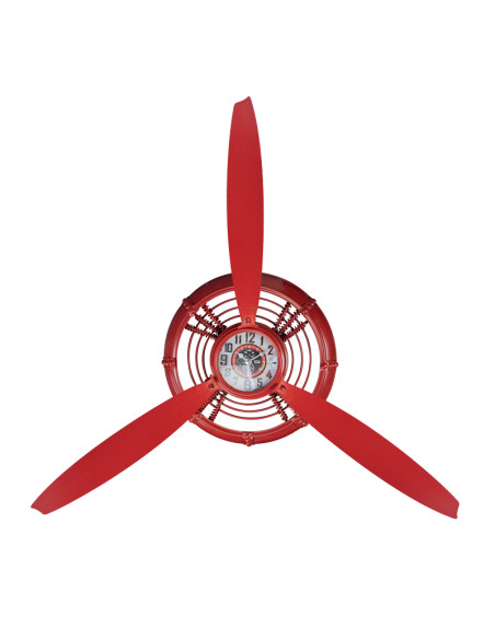 Decoration clock red propeller