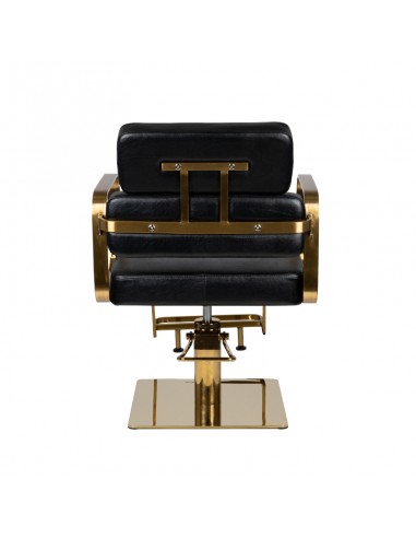 Gabbiano Black Hydraulic Chair porto gold