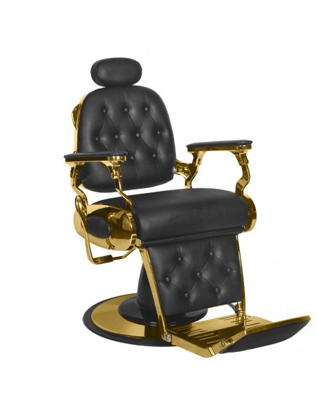 Gabbiano Barber Chair Grancesco black and gold
