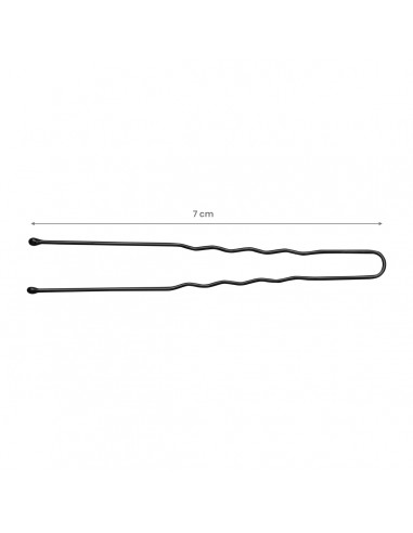 Hairdressing buns for hair e-65 300 pieces 7 cm black