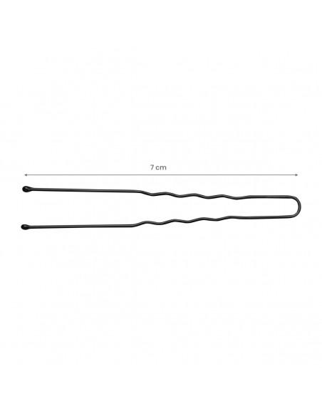 Hairdressing buns for hair e-65 300 pieces 7 cm black