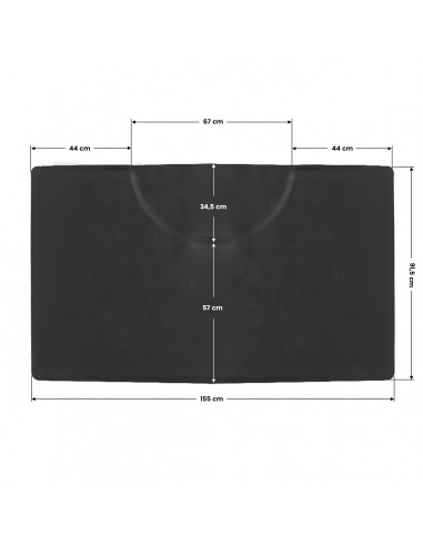 Barber mat under the rectangle armchair