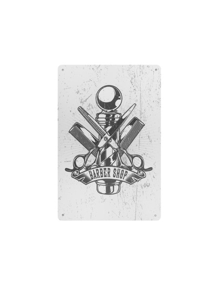 Decorative plaque barber b024
